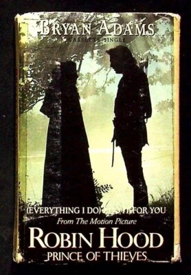 BRYAN ADAMS 1991 VTG CASSETTE SINGLE EVERYTHING I DO ROBIN HOOD SOUNDTRACK - Image 1 of 2