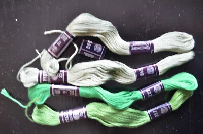 Baumwollgarne/Strickseide in versch. grün 859, 257, 227 MEZ neu -OVP Lagerspuren - Bild 1 von 2