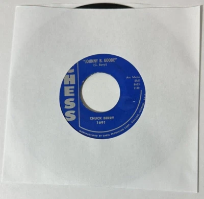 Chuck Berry JOHNNY B GOODE, AROUND & AROUND (45 R&R) #1691 PLAYS VG+ TO VG++ - Image 1 of 4