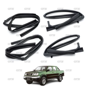 For Nissan Frontier 1998 04 4Pcs Glass Run Channel Rubber Seal Window - Picture 1 of 10