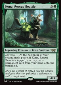 MTG RARE REGULAR - KONA, RESCUE BEASTIE 0187 (DSK) DUSKMOURN - Bild 1 von 1