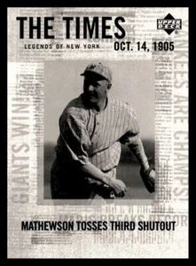 2001 Upper Deck Legends of New York Christy Mathewson New York Yankees #162 - Picture 1 of 2