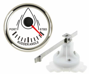 52MM/2" White Rudder Angle Indicator with Sender 0-190ohms for Car Marine 9-32V - Picture 1 of 9