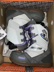SNOWBOARD BOOTS | SANTA CRUZ X THIRTY TWO RARE SIZE MEN'S 9 GREY/GUM FALL 23 - Picture 1 of 4