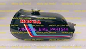 Fit For Honda ATC70 Black Painted Steel Fuel Petrol Tank 1978-1985 Model - Picture 1 of 9