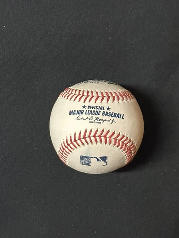 Rawlings Game Used Official MLB Major League Baseball Robert Manfred Jr Cover