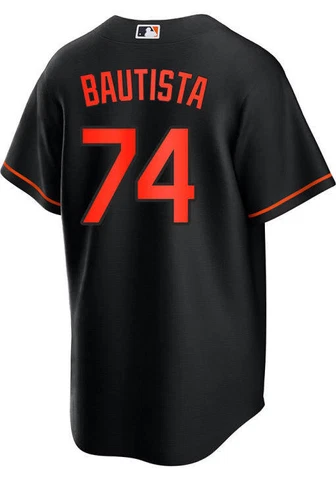 Baltimore Orioles Felix Bautista #74 Nike Black Alternate Official MLB Jersey Cover