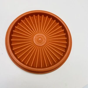 Vintage Tupperware Ersatzdeckel 5" Servier #812-28 orange - Bild 1 von 3