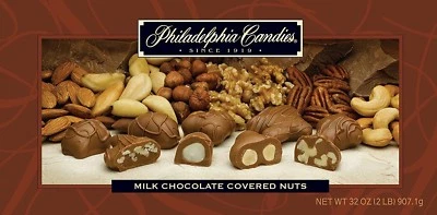 Philadelphia Candies Milk Chocolate Covered Assorted Nuts, 2 Pound Gift Box - Image 1 of 4