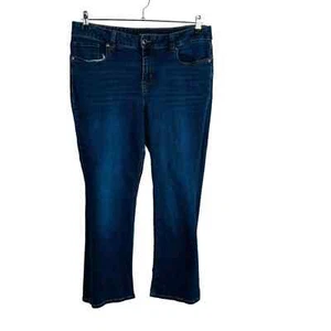 Maurices Womans Sz 16 Short Bootcut Jeans Blue Stretch Pockets Stretch - Picture 1 of 7
