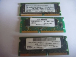 3 x 32MB pc66 66MHz SDRAM Laptop Memory RAM Lot bundle - Picture 1 of 1