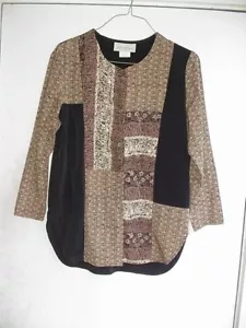 Vintage Just Clothes Women's Blouse Size 10 and Black Pants size 8 - Picture 1 of 14
