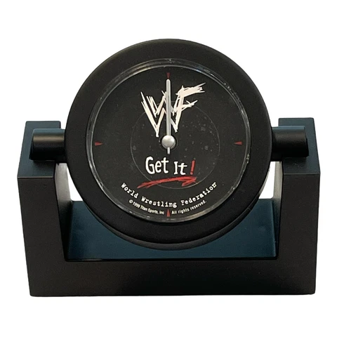 WWF WWE ORIGINAL OFFICIAL LICENSED OLD SCHOOL CLOCK ATTITUDE ERA BRAND NEW RARE Cover
