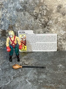 Big Boa V1 Vintage GI Joe Actionfigur unvollständig ARAH Hasbro 1987 mit Aktenkarte - Bild 1 von 5