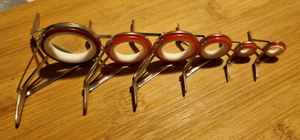 Fuji SCG Guides Red/White Set 30 25 20 20 20 16 12mm, New Vintage - Picture 1 of 1