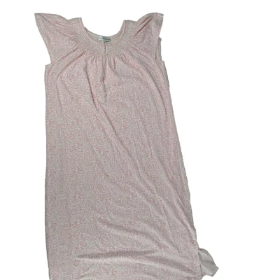 Camisola Miss Elaine pequena rosa batida paisley manga esvoaçante Cottagecore - Imagem 1 de 4