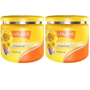 2X500G Lolane Natura Hair Treatment Nourishing & Color Care Sunflower Extract - Picture 1 of 11