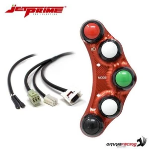 Contacteur de guidon gauche JetPrime route 7 boutons rouge Yamaha Tmax 560 2020> - Picture 1 of 8