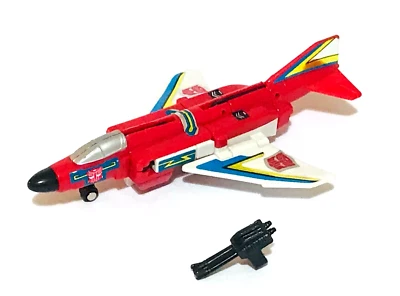 VINTAGE HASBRO TRANSFORMERS AERIALBOT FIREFLIGHT G1 COMPLETE USED RARE - Image 1 of 4