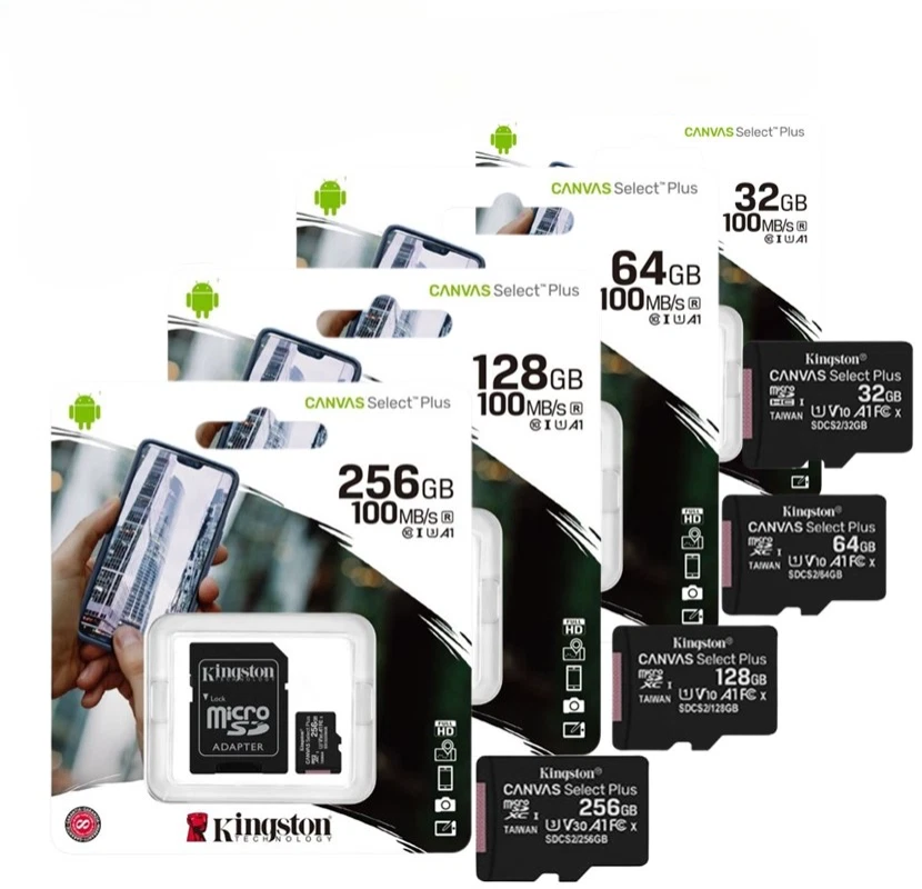 Kingston Canvas Select Plus microSD Scheda memoria 32 GB 64GB 128GB 256GB 512GB - Immagine 1 di 1