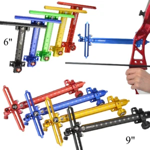6" 9'' Archery Recurve Bow Sight 1Pin Aluminum T Shape Target Hunting Shoot R/LH - Picture 1 of 24