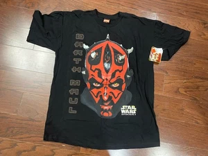 Rare VTG Star Wars Sith Lord Darth Maul The Phantom Menace 1999 Shirt 90s XL NWT - Picture 1 of 5