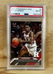 Bowman U Now Dylan Harper 2024 novato #5, 1er radiocontrol, Rutgers, PSA 10 - Imagen 1 de 2