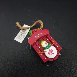Joanne Personalizado Adorno de Navidad Trineo Nombre Kidcore Retro Y2K Regalo - Imagen 1 de 6