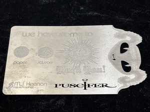 EXTREMELY RARE!! VINTAGE Puscifer Metal MLJ Business card - Picture 1 of 15