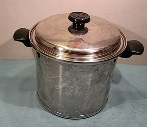 Olla Lifetime T304cc Acero Inoxidable 12 Qt Stock Sartén + Tapa Hecha en EE. UU. - Imagen 1 de 16
