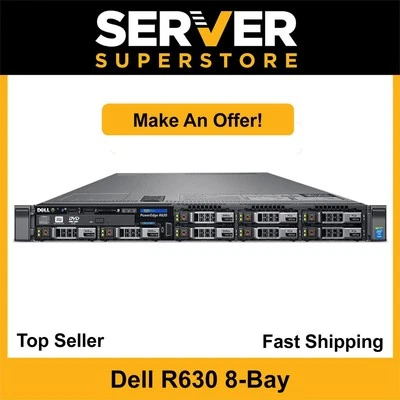Dell PowerEdge R630 Server 2x E5-2697 V4 = 36 Cores H730 128GB RAM 2x trays - Image 1 of 4