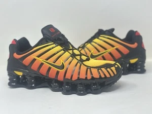 AV3595 004 Nike Shox TL Sunrise Gradient Bright Yellow Black Red US 10.5 Men’s - Picture 1 of 7