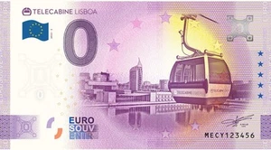 Billet Souvenir 2025 Portugal Telecabine Lisboa - Afbeelding 1 van 1