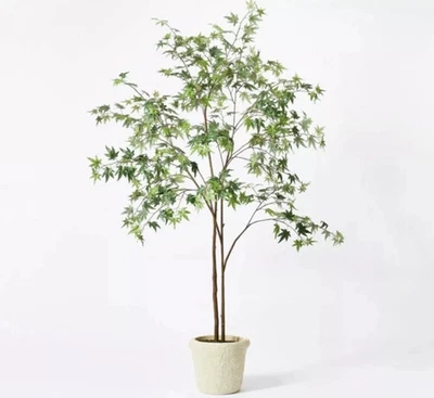 6 Ft. Artificial Faux Maple Tree -Threshold designed w Studio McGee- New in Box - Image 1 of 4
