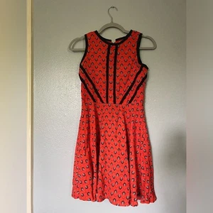 GB Girl's Dress, Cute Print, Size 14 red, Excellent sleeveless - Picture 1 of 4