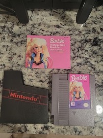 Barbie Nintendo NES con custodia e libretto testata funzionante