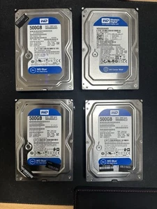 4x Western Digital Blue (7200RPM, 3.5", SATA III, 32MB Cache) 500GB Tested - Bild 1 von 1