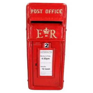 Post Box ER Cast Iron Wall Mounted Wedding Authentic Pillar - Picture 1 of 6