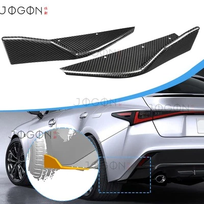 Alerón de esquina lateral de parachoques trasero de carbono real IS350 para Lexus IS500 F Sport 2021+ Foto 1 de 4