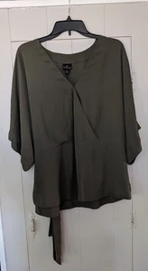Worthington Woman's Green Blouse Size XXL New With Tags - Picture 1 of 6