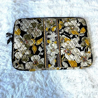 Vera Bradley Dogwood Laptop Tablet Funda Floral Acolchada Cierre de Cremallera Foto 1 de 4