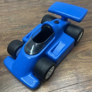 Little Tikes Blue Indy Grand Prix F1 Sturdy Heavy Toy Race Car Dinty Moore - Picture 1 of 7