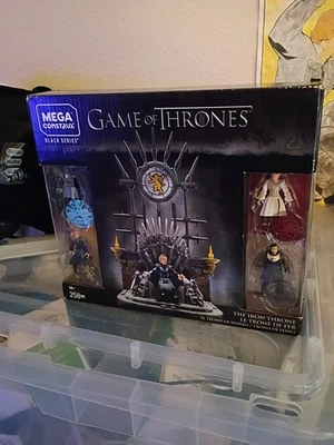 GAME OF THRONES THE IRON THRONE SET MEGA CONSTRUX BLACK SERIES NIB - Image 1 of 4