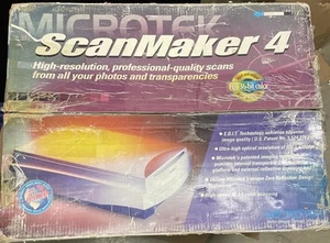 MICROTEK MRS-1200TP ScanMaker 4 USB Flatbed Scanner In It’s Original Package Box - Photo 1/8