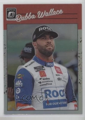 2023 Panini Donruss NASCAR Optic Retro 1990 Holo Prizm Bubba Wallace #83 - Image 1 of 2