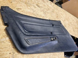 Door Panel LEFT Interior Trim Driver Side OEM 70-76 C3 Corvette Blue AS IS FLAWS - Picture 1 of 9