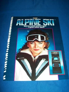 ALPINE SKI Videojuego Arcade TAITO Ventas Flyer GRANDE Revista Insertar Folleto - Imagen 1 de 3