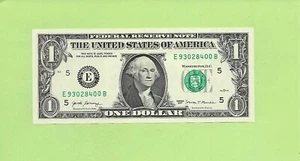 2017 ..UNCIRC $1 E 9302 8400 B .... 2017 $1 E-B NICE NOTE FRN - Picture 1 of 2