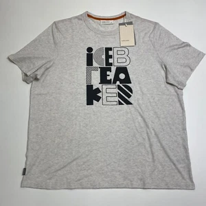 Icebreaker Merino T Shirt Mens XXL Gray Ecru Heather Short Sleeve Wool Blend New - Picture 1 of 16