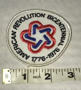 VTG NOS 1776-1976 American Revolution Bicentennial Commemorative 3” Patch - Picture 1 of 2